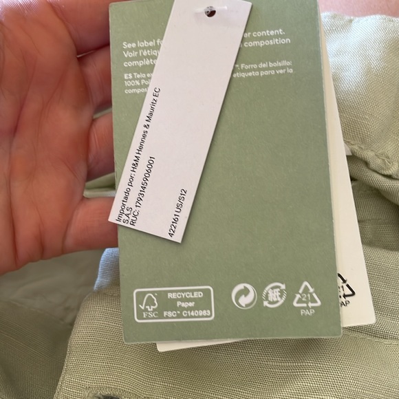 H&M Tapered Linen-blend Pants - Picture 6 of 7